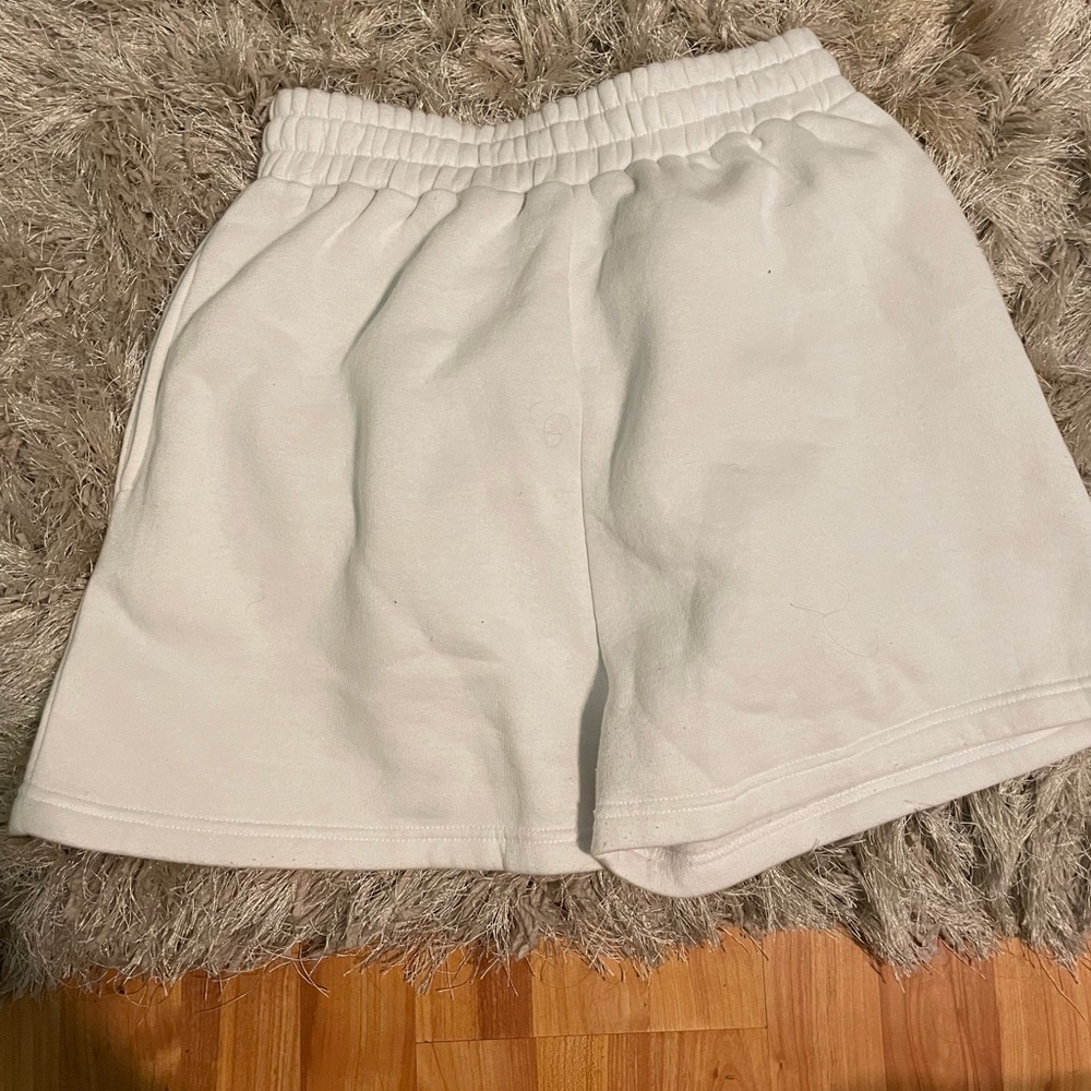 Pretty Little Thing white lounge shorts